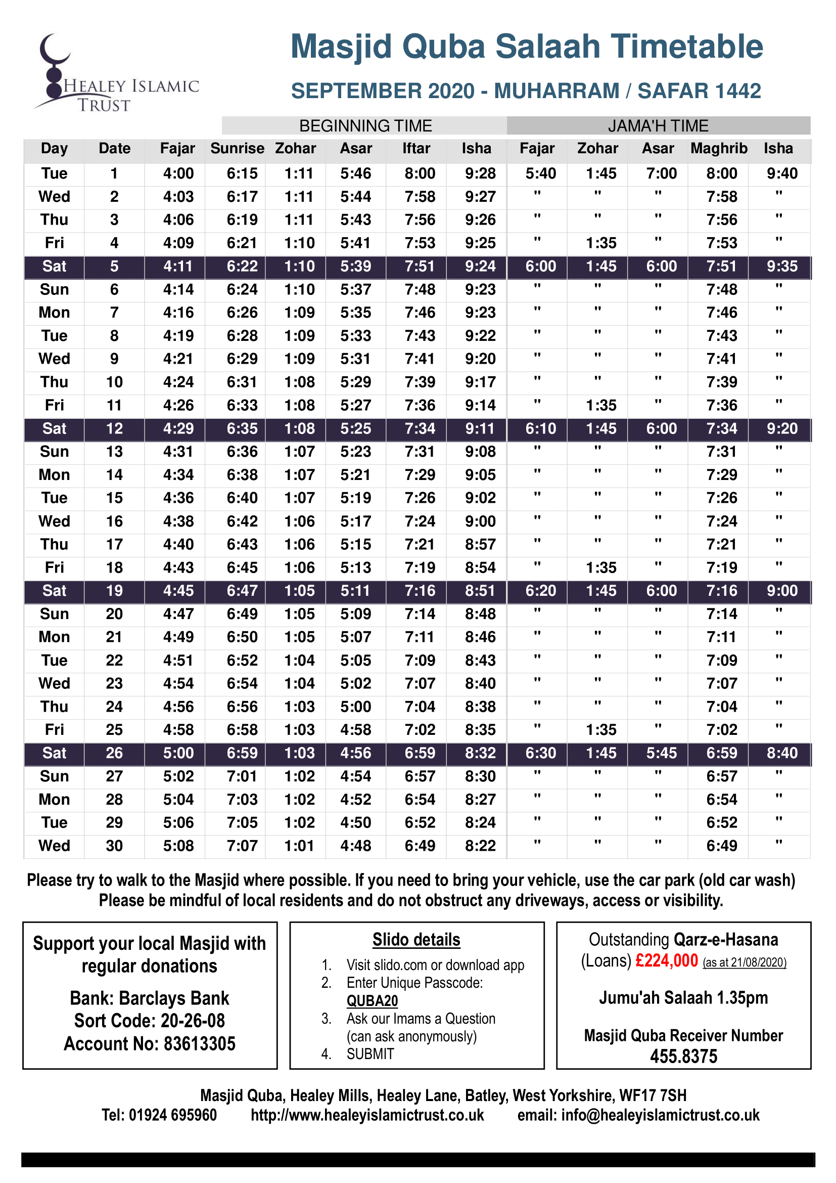 masjid e hidayah blackburn namaz timetable masjid e hidayah blackburn namaz timetable